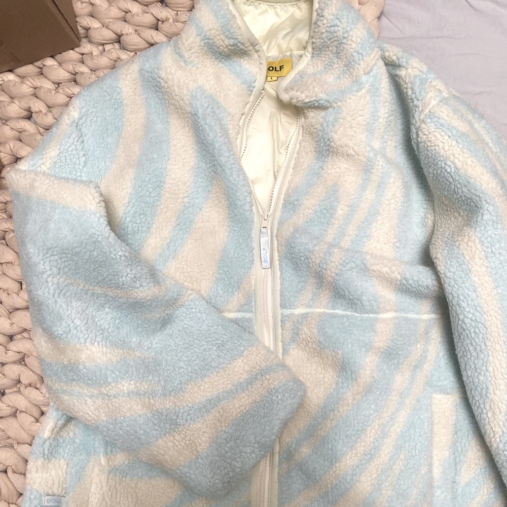 Golf Wang zip up Sherpa jacket size large